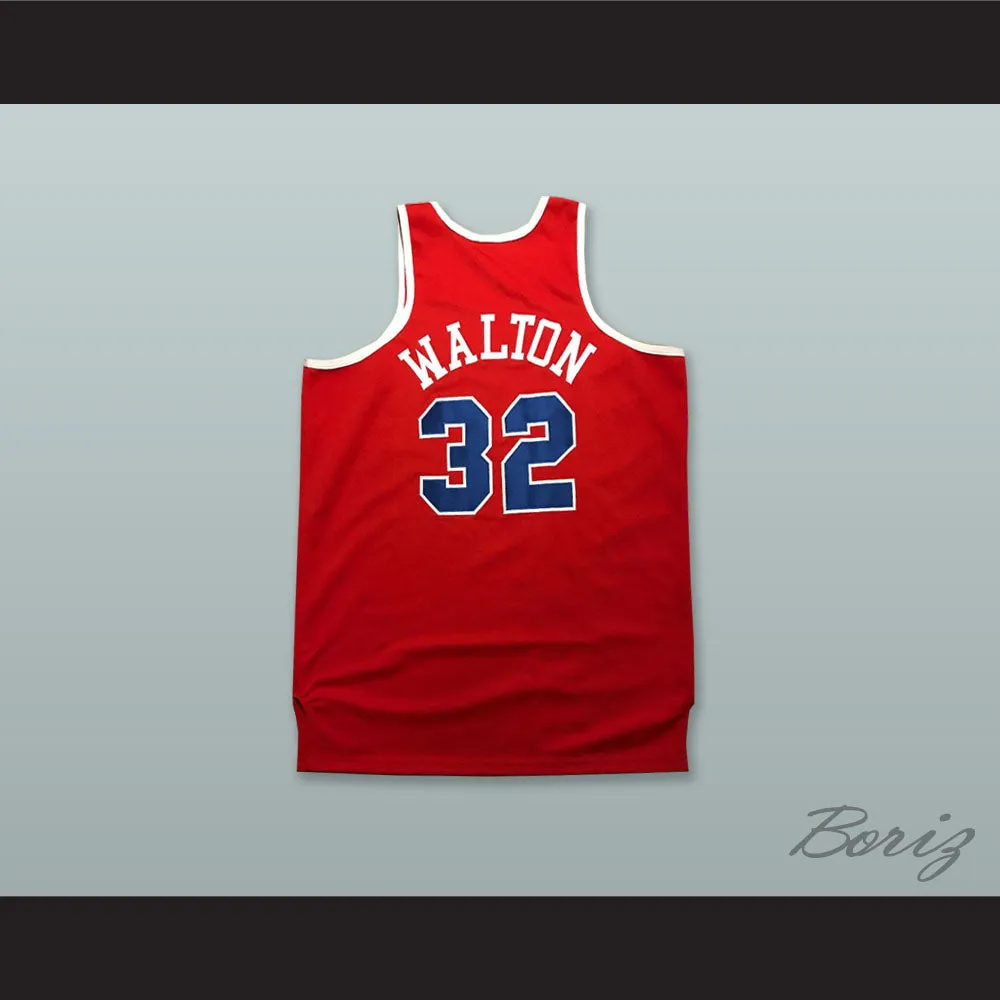 Bill Walton 32 All Star West Red Basketball Jersey