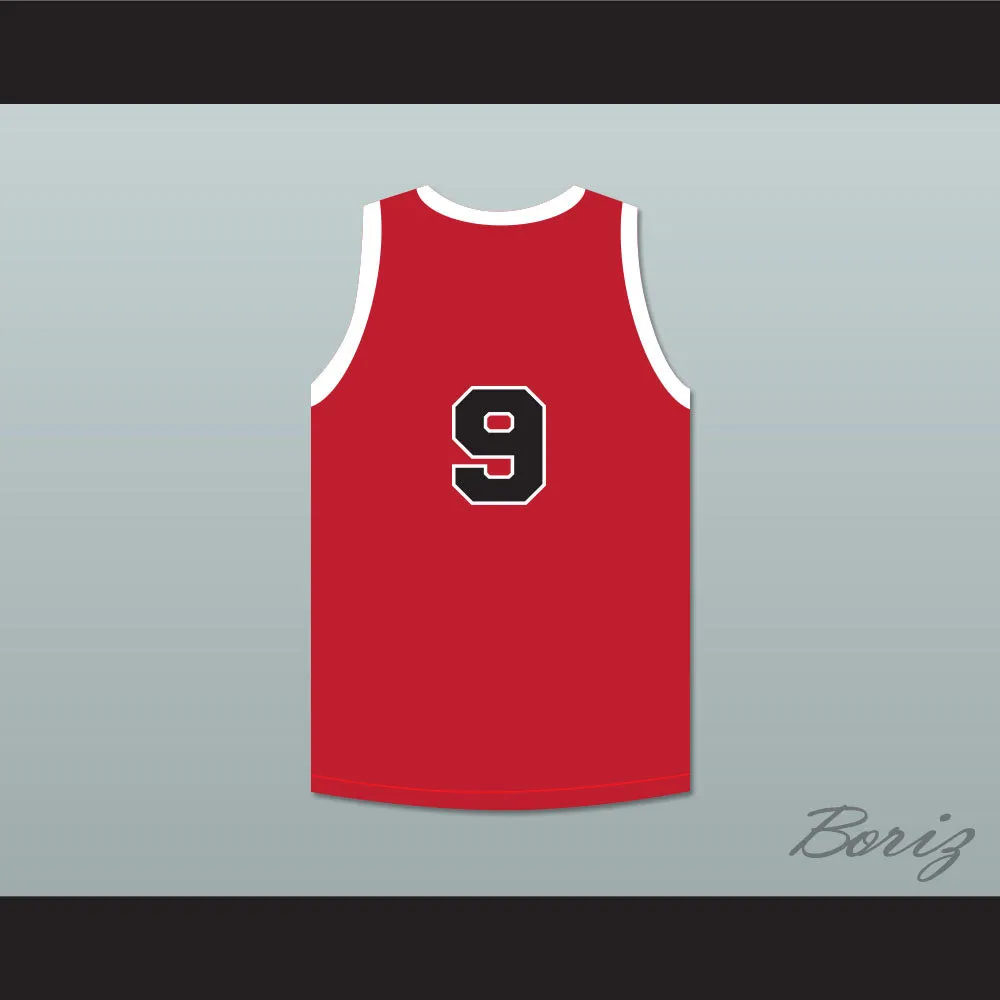 Bob Hubbard 9 Providence Steamrollers Red Basketball Jersey 1