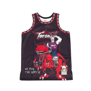 BRAND X WE RUN THE NORTH YOUTH BASKETBALL JERSEY (BLACK)
