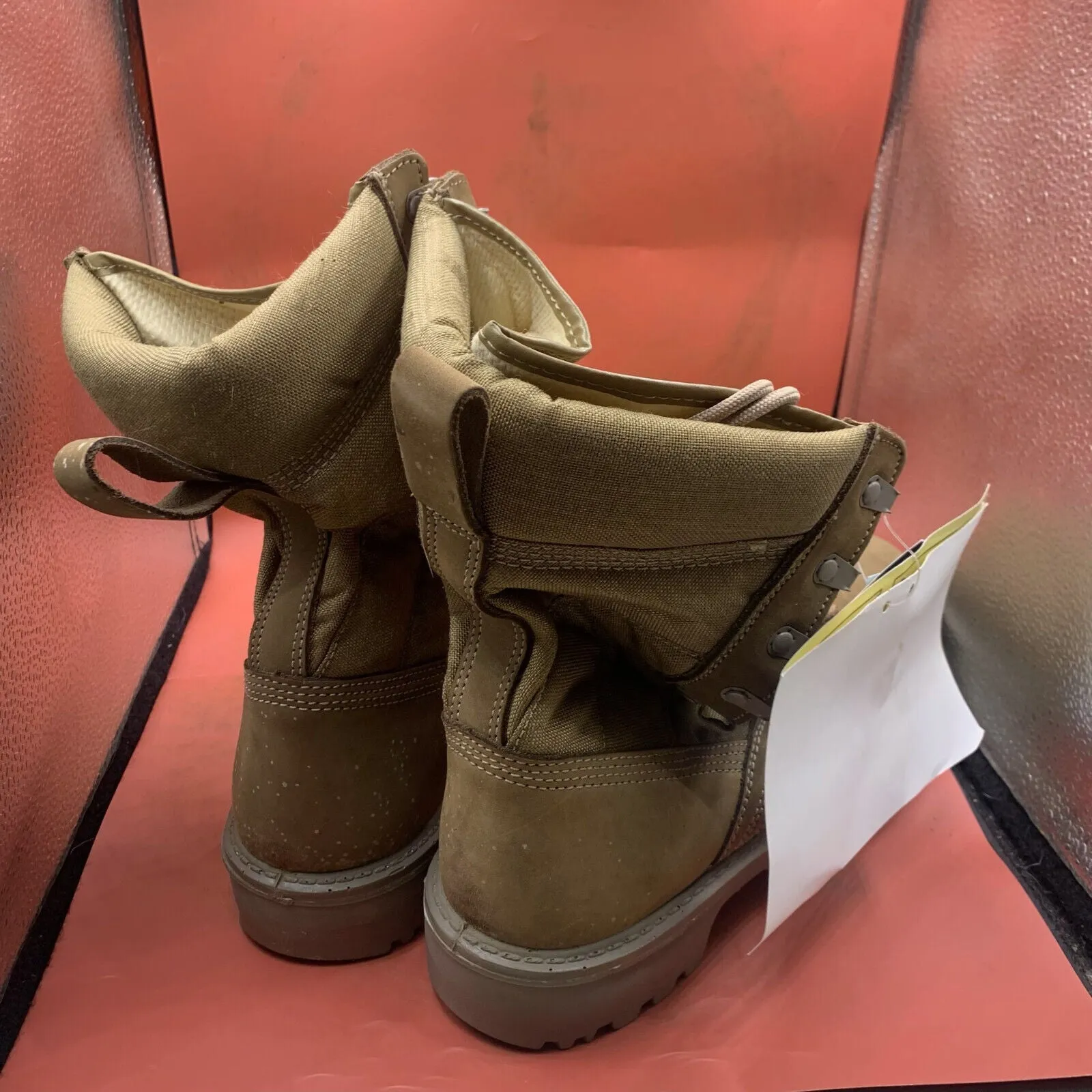 British Army Cordora Lightweight Combat Patrol Boots Desert Tan- 10S- NEW IN BOX
