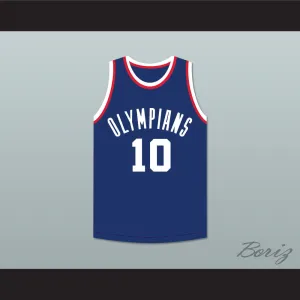 Kleggie Hermsen 10 Indianapolis Olympians Blue Basketball Jersey