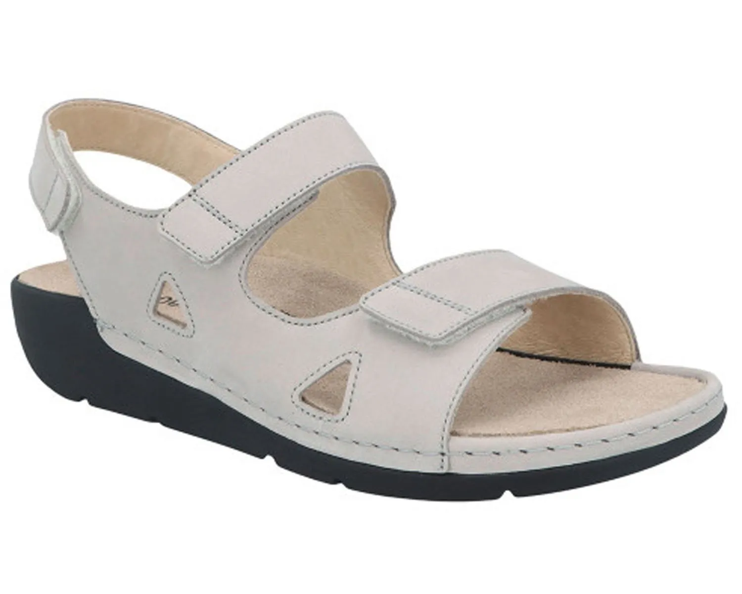 LEONA Grey Nubuck Leather