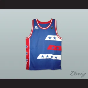 Rucker All Stars 55 Blue Basketball Jersey
