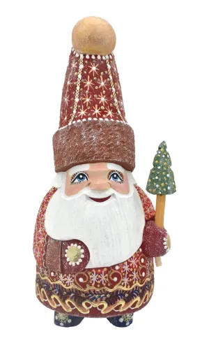 Unique Santa Wooden Figurine