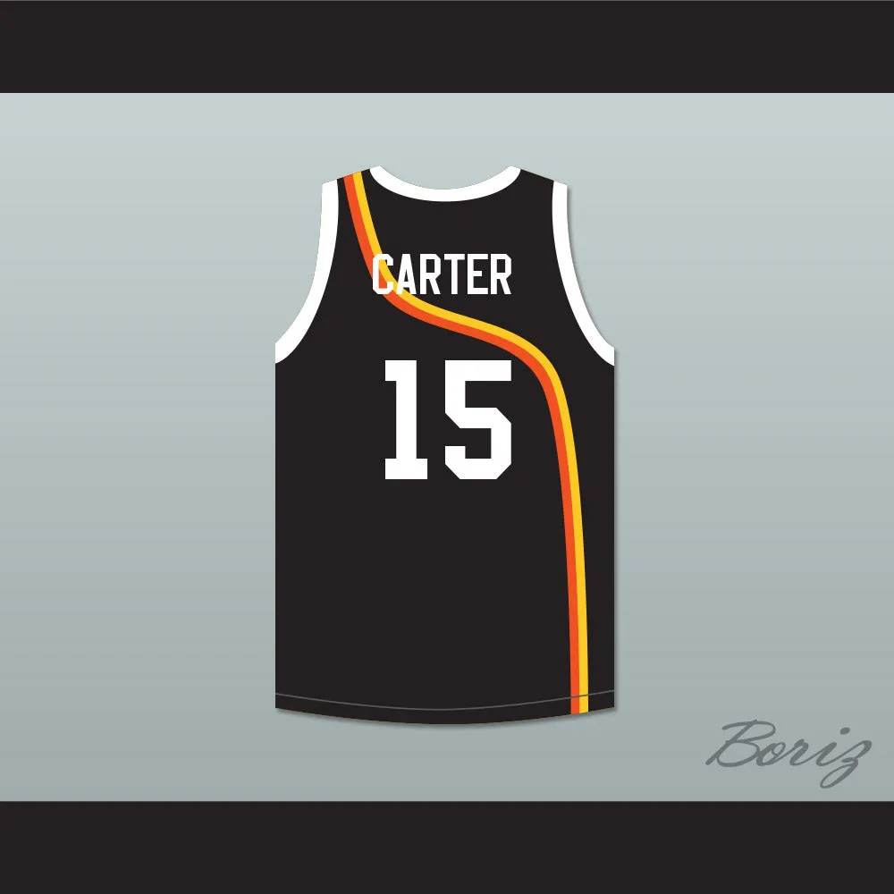 Vince Carter 15 Roswell Rayguns Black Basketball Jersey